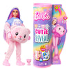 Barbie Cutie Reveal Doll with Pink Hair & Teddy Bear Costume, 10 Suprises Include Accessories & Pet (Styles May Vary)
