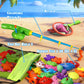 CozyBomB™ Magnetic Fishing Toys Game Set for Kids | Water Table Bathtub Kiddie Pool Party Pole Rod Net, Outdoor Plastic Floating Fish, Toddler Bath