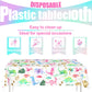 HaPiBiDesign Girl Dinosaur Birthday Party Tablecloth - Pink Dinosaur Plastic Disposable Table Cover - Girl Dinosaur Party Supplies (1, 54'' x 108'')