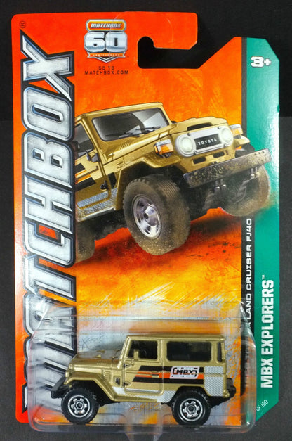 Matchbox 2013 MBX Explorers 1968 Toyota Land Cruiser FJ40 Gold
