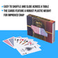 Regal Games Monaco Elite 100% Plastic Premium Waterproof Poker Size Playing Cards (2 Pack)