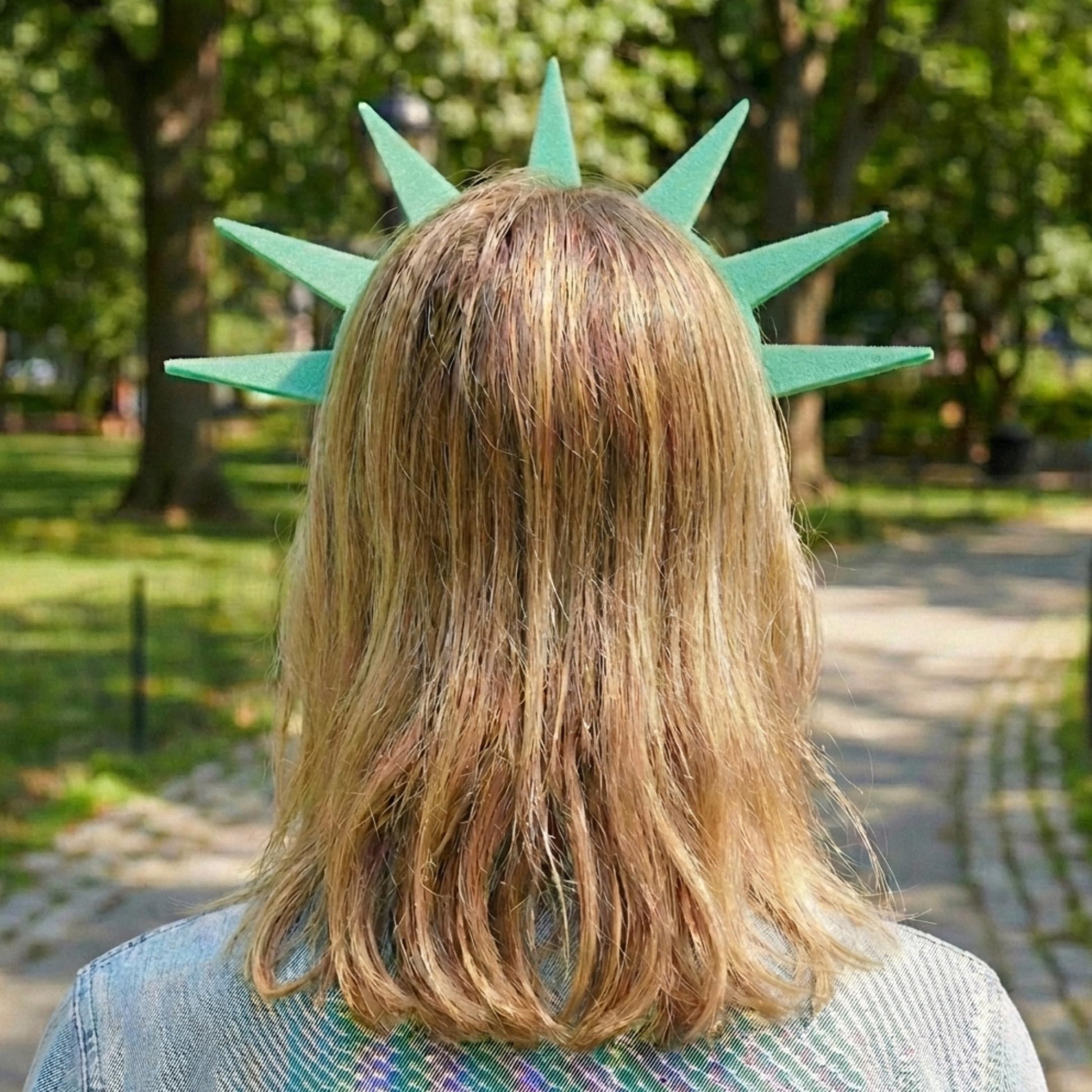 Fun Statue of Liberty Costume Hat Crown Visor (MADE in USA) for Costumes and New York City Theme Parties