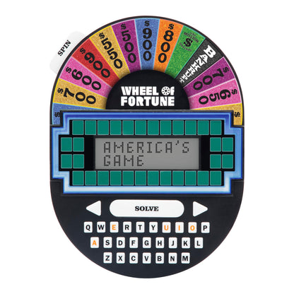 Educational Insights Wheel of Fortune Game - Handheld Electronic Game, Great for Travel, Classic Retro Party Games for Kids, Teens & Adults, Word