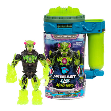 MrBeast Lab Hyper Fusion Mutators, Experiment & Create The Atomic Earth Panther, Add Mutation Fluid, Press The Fingerprint Scanner & Reveal