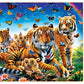 Masterpieces 300 Piece EZ Grip Jigsaw Puzzle - Tiger & Butterflies - 18"x24"