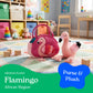 The Petting Zoo Flamingo Stuffed Animal Plushie and Purse Set, Gifts for Kids, Wildlife Animal Toy, Pink Flamingo Plush Toy and Purse Pet Carrier