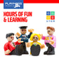 Playmags Magnetic Figures Community Set of 15 Pieces - 2 Inches Play People Perfect for Magnetic Tiles Building Blocks - STEM Learning Toys Children
