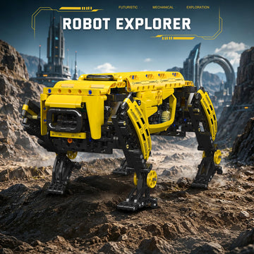 Mould King Robot Dog Building Set, Remote Controlled Robot Dog Toy for Kids, Mechanical Robot to Build, DIY Building Set as STEM Project/Collectibles