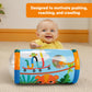 Bright Starts Roll-Along Rainforest Baby Toy, Push & Crawl Activity Toy with Rattle Balls, Portable Travel Roller Toy for Infants & Toddlers, Unisex