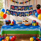 Blue Orchards Block Game Tablecover (Pack of 3) 108" x 54" - Ultimate Virtual World Theme Party Decorations, Accent Tablecloth, Backdrop, Gift Wrap