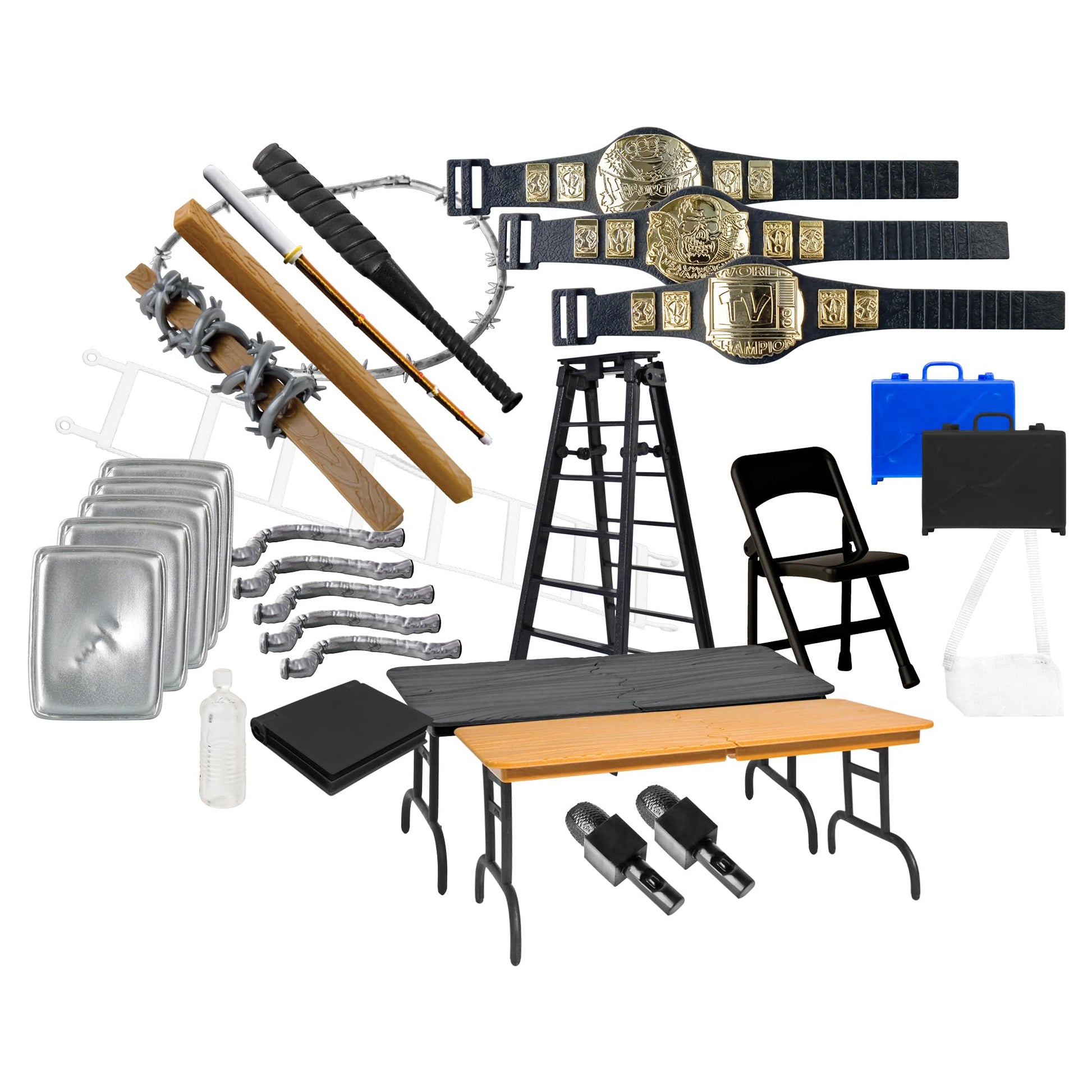 30 Piece Massive Wrestling Figure Accessory Pack for Wrestling Figures