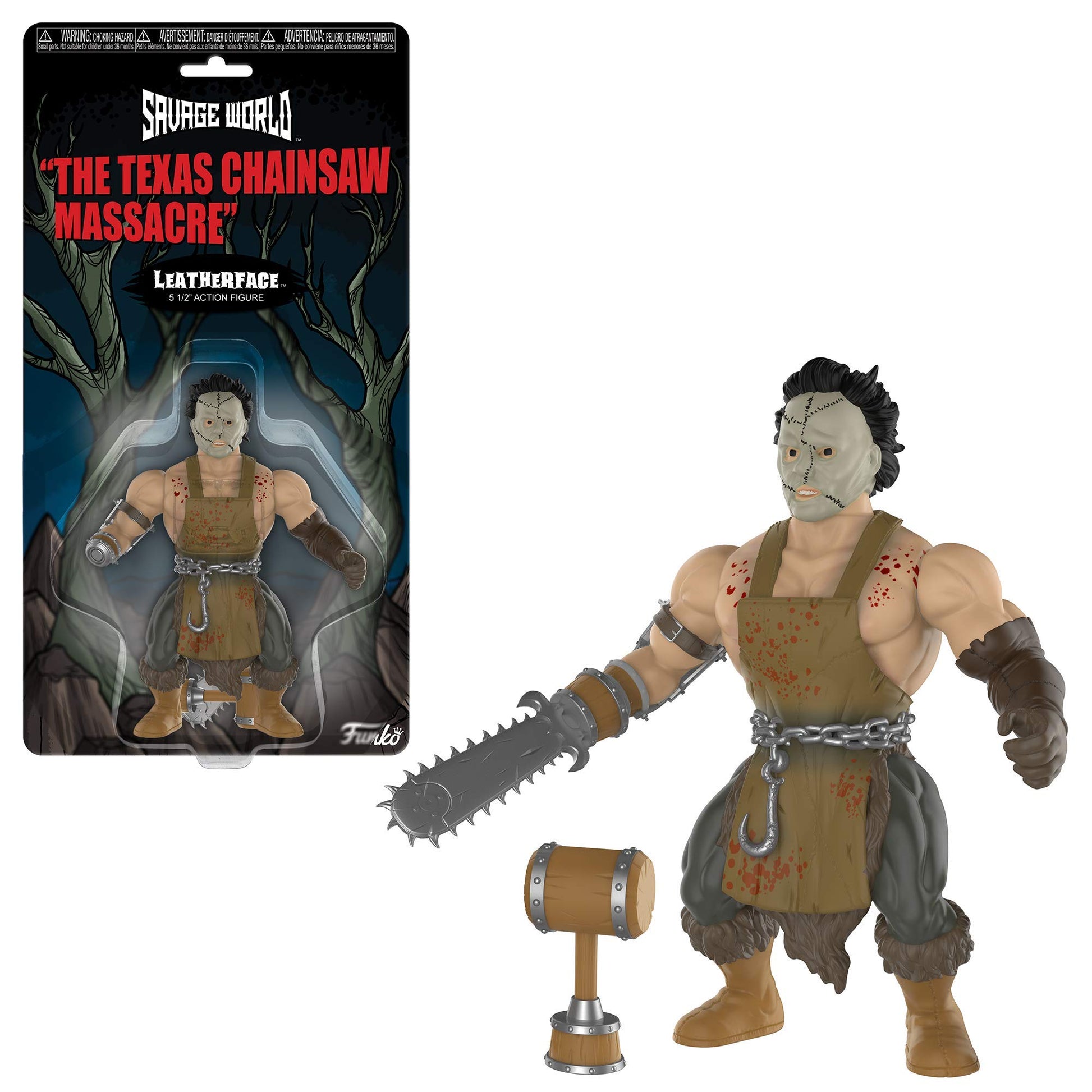 Funko Savage World: Texas Chainsaw Massacre - Leatherface Collectible Figure, Multicolor