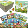 HahaMagic Puzzles for Kids Ages, 24 Pack 16 Pieces Jigsaw Puzzles