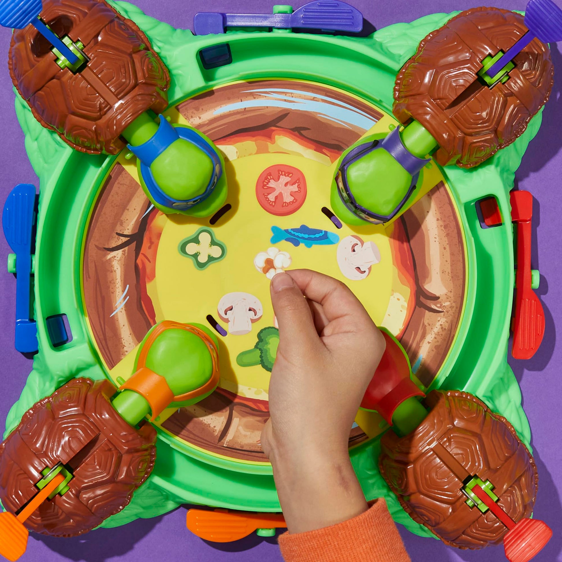 Hungry Hungry Hippos: Teenage Mutant Ninja Turtles Edition Game | Ages 4 and Up | 2 to 4 Players | Kids Board Games | Gifts for Preschoolers | Easter