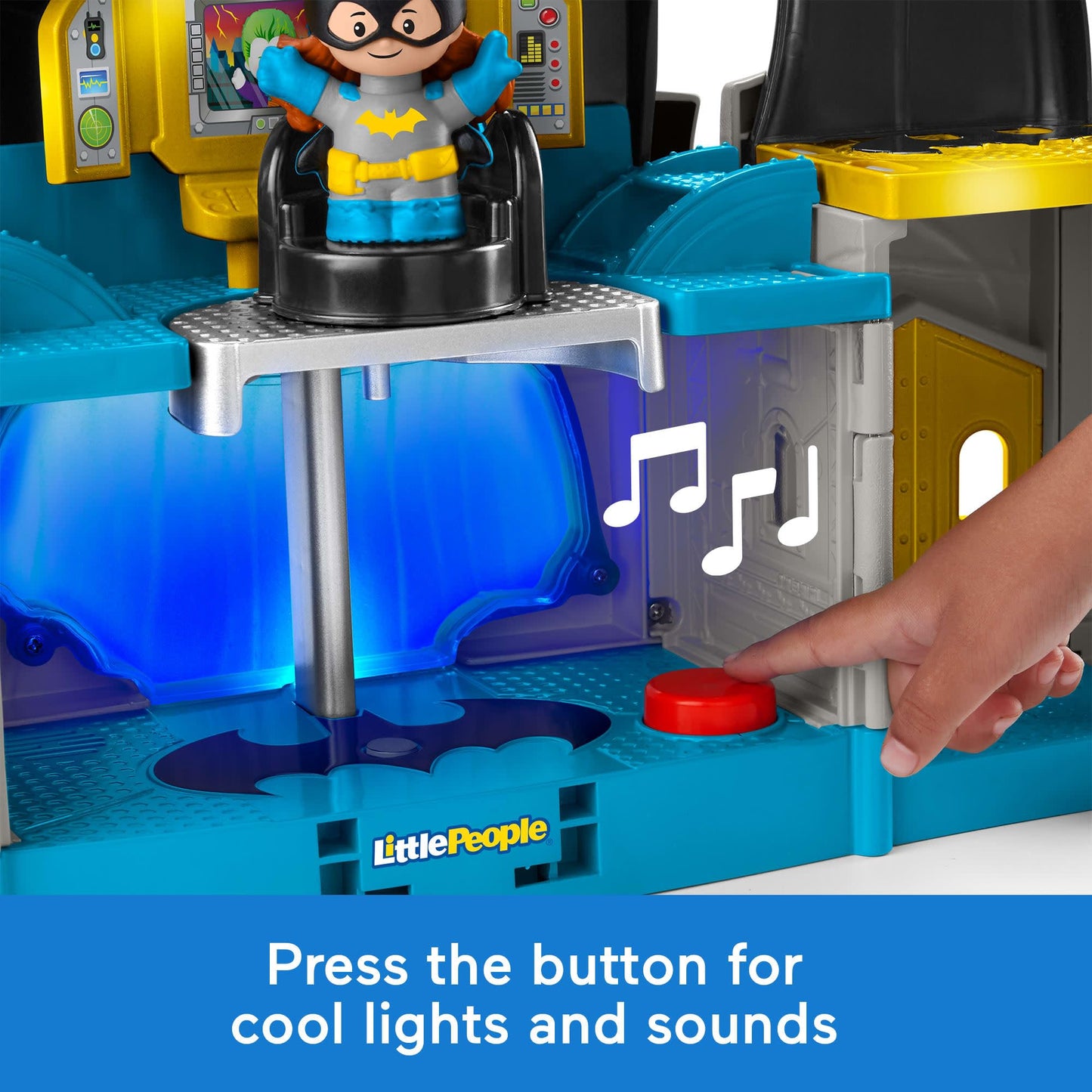 Fisher-Price Little People DC Super Friends Deluxe Batcave Playset