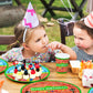 168pcs Red Brick Wall Street Birthday Party Supplies Plates Napkins