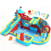 Inflatable Bounce House with 750W Blower, 10 in 1 Double Water Slide Bouncy Castle for Kids 3-10, Splash Pool, Water Gun, Climbing Wall, Toy Stand