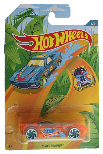 Hot Wheels Nerve Hammer 5/6, Die-Cast Car, 3 Inches, Orange, Spring 2019, Kids, Boys
