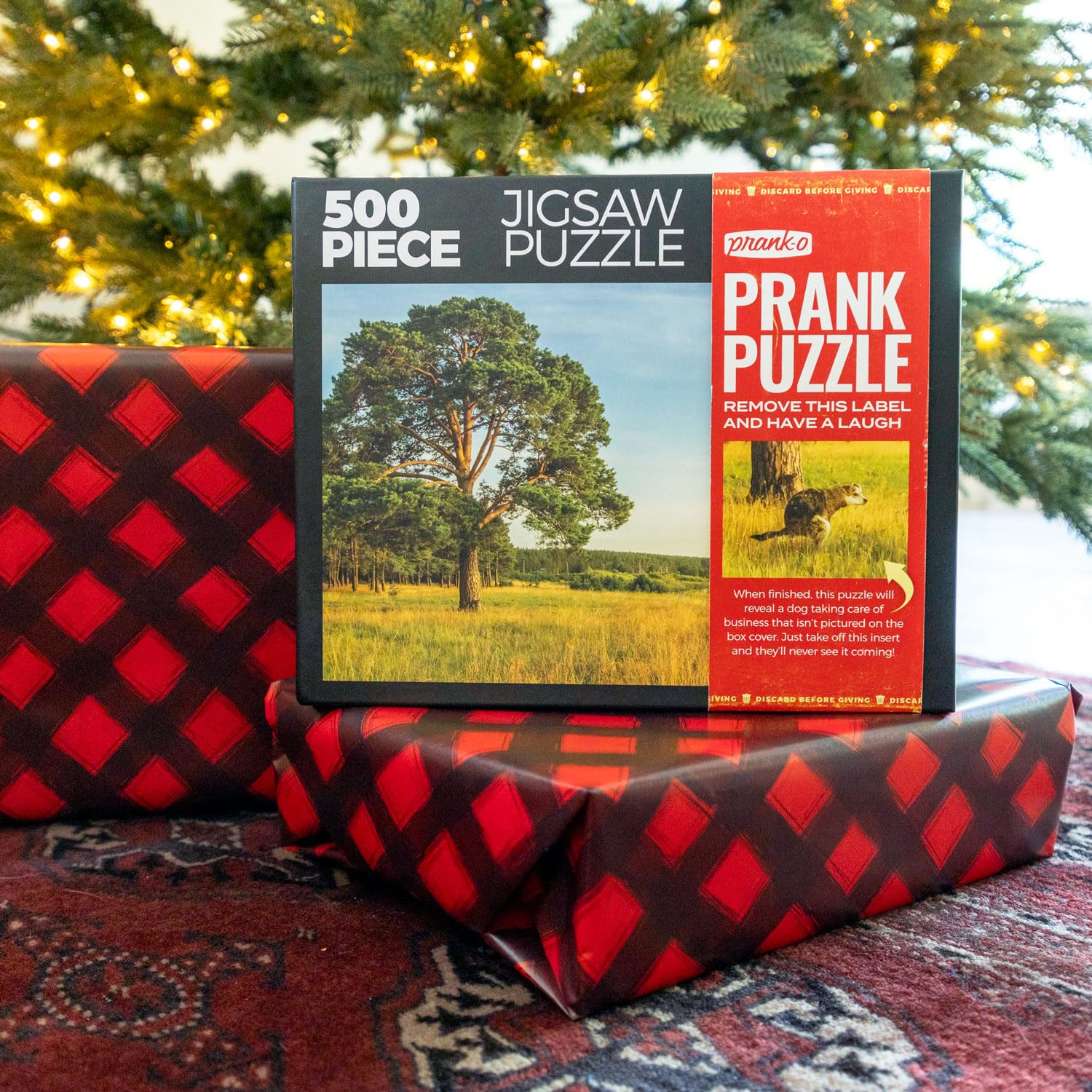 Prank-O 500-Piece Puzzle, Hilarious Comedy Puzzle, Funny Gag Gift, Family Game Night Humor by Prank-O, Gag Gift Jigsaw Puzzle (Alone at Last)