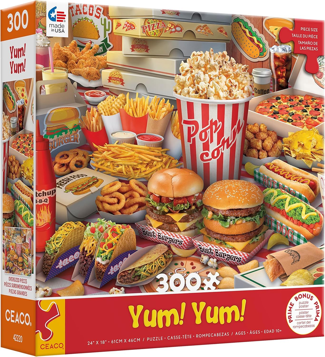 Ceaco - Yum Yum - 300 Large Piece Jigsaw Puzzle for Adults