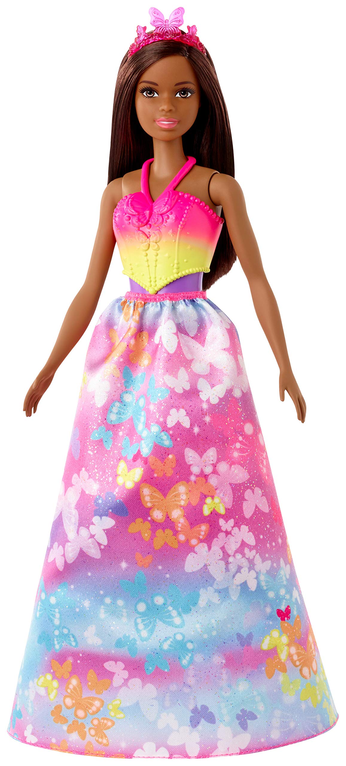 Barbie Dreamtopia Dress Up Doll Gift Set, Approx. 12-inch, Brunette with 3 Fashions