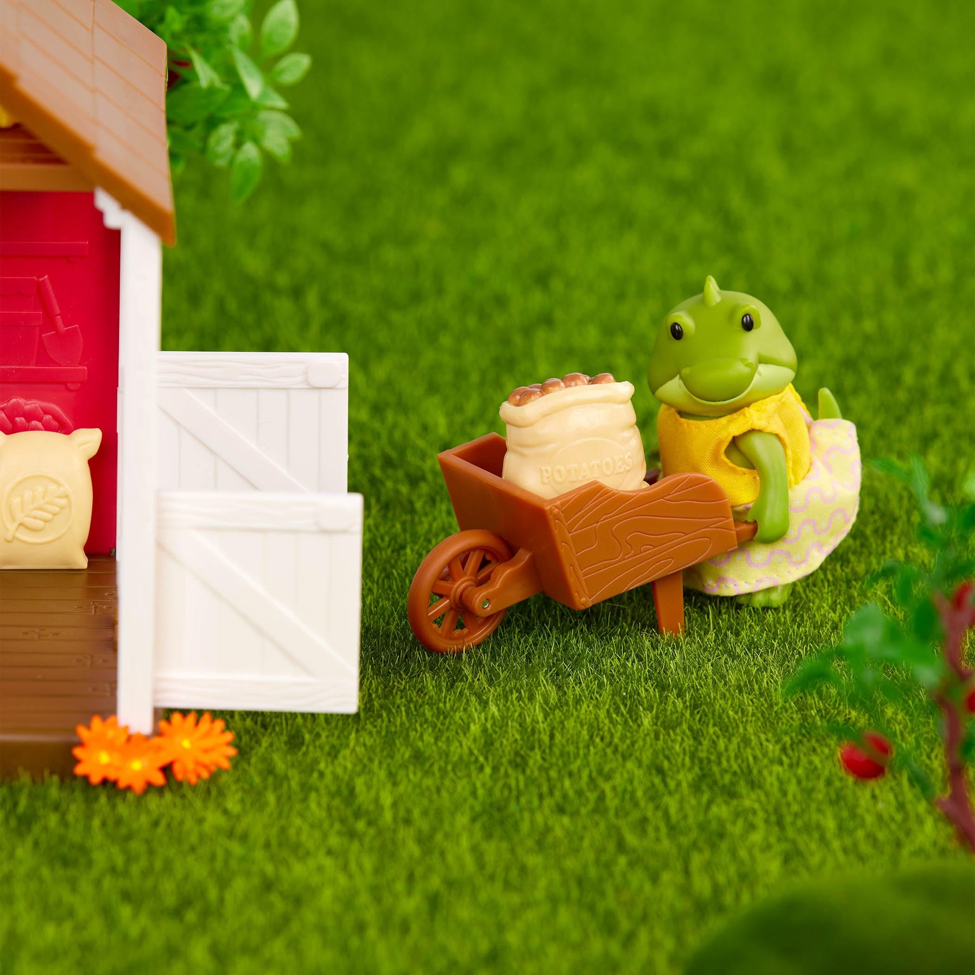 Li'l Woodzeez - Bogglesby Alligator Family - Set of 4 Collectible Posable Alligator Figures with Storybook for Imaginative Pretend Play - Doll Figures