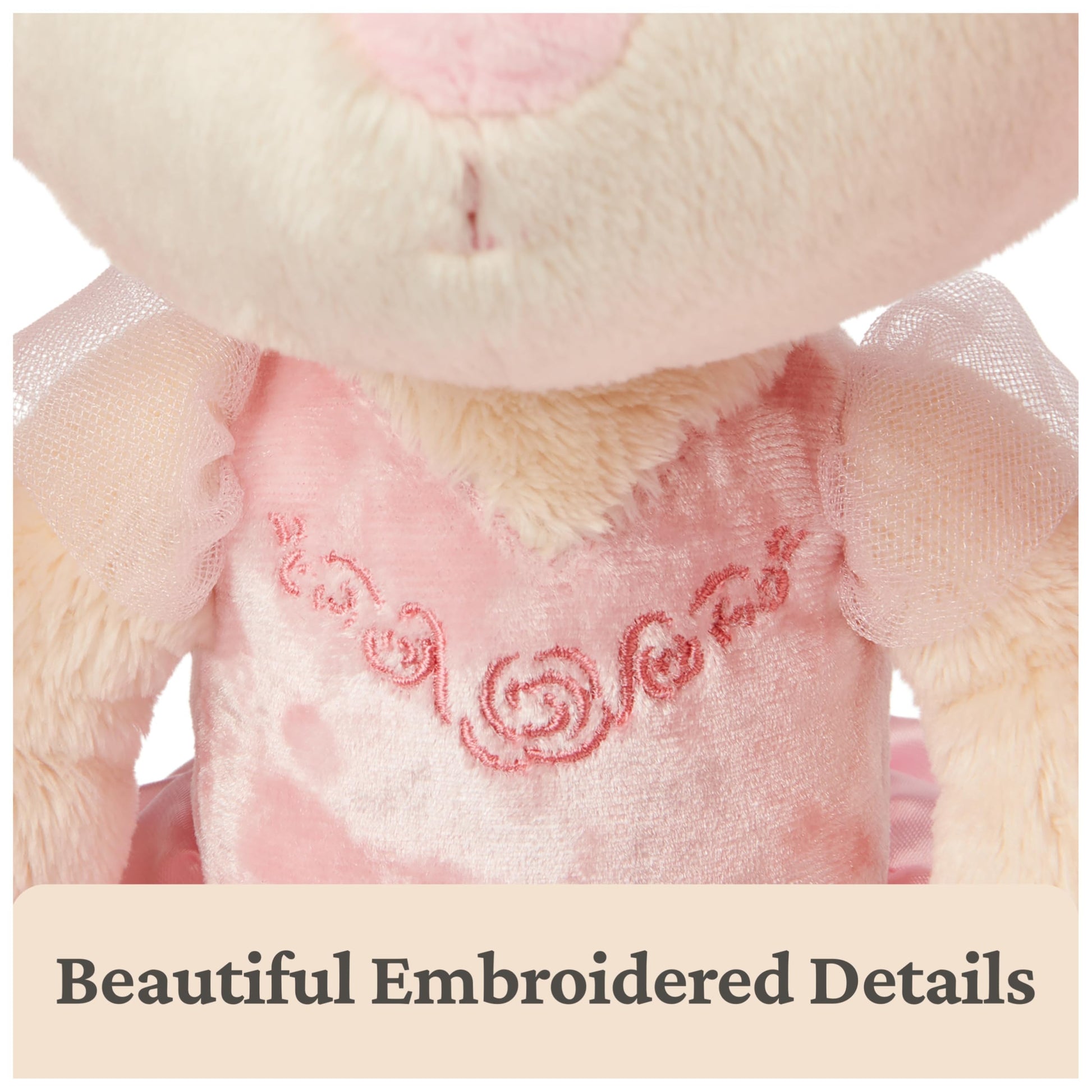 GUND Curtsy Ballerina Bunny Take-Along Friends 15" Plush Toy for Ages 1+