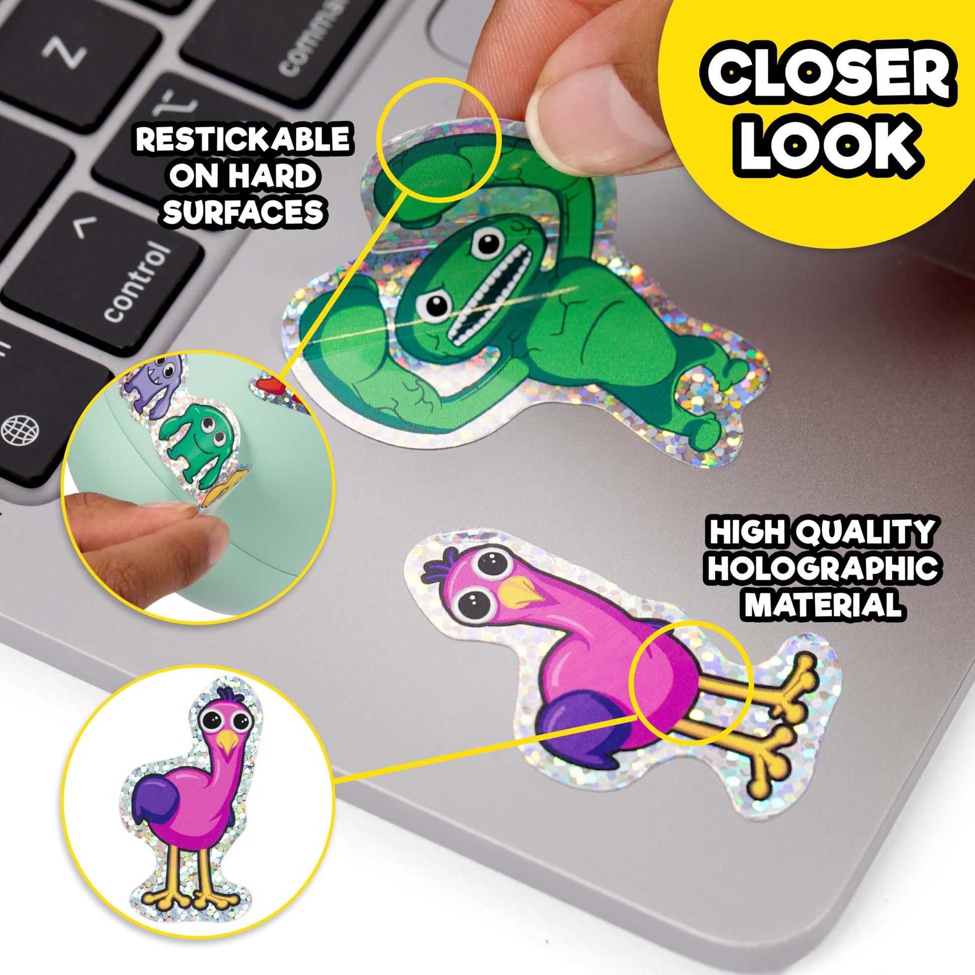GARTEN OF BANBAN - Holographic Sticker Set 12-Pack (4" Stickers, Reusable)