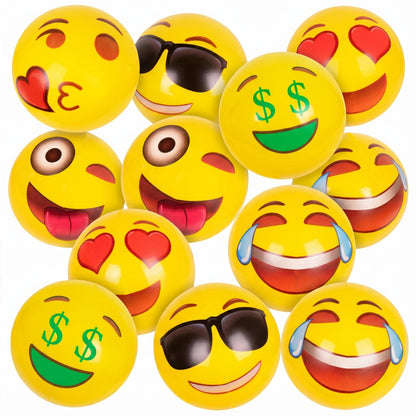 Kangaroo 12 Inflatable Emoticon Beach Balls for Kids & Adult for Pool Party