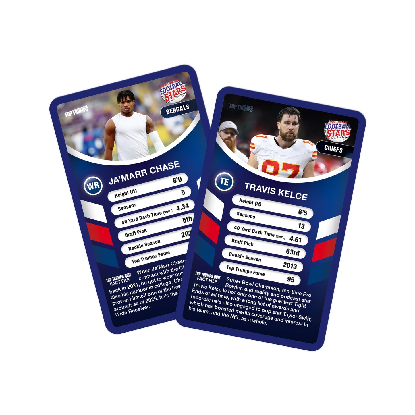Top Trumps Card Game American Football Stars - Family Games for Kids and Adults - Learning Games - Kids Card Games for 2 Players and More - Kid War