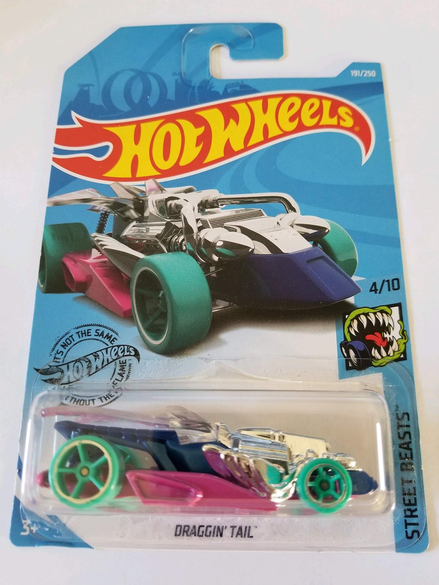Hot Wheels 2019 Street Beasts - Draggin' Tail, 191/250 Pink