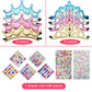 Catcan 23 PCS Foam Crowns Set, 16 PCS Princess Crowns & Sticker