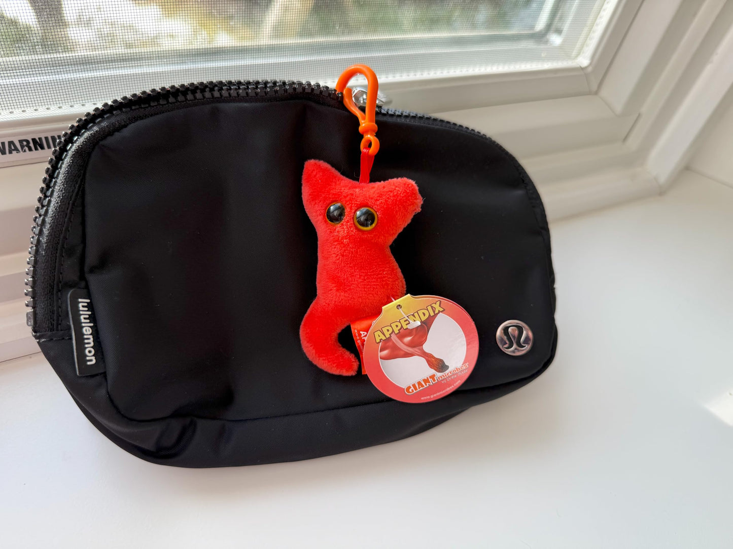 GIANT MICROBES Appendix Plush Keychain - Educational Adorable Plush Anatomical Organ Toy, Unique Get Well Gift