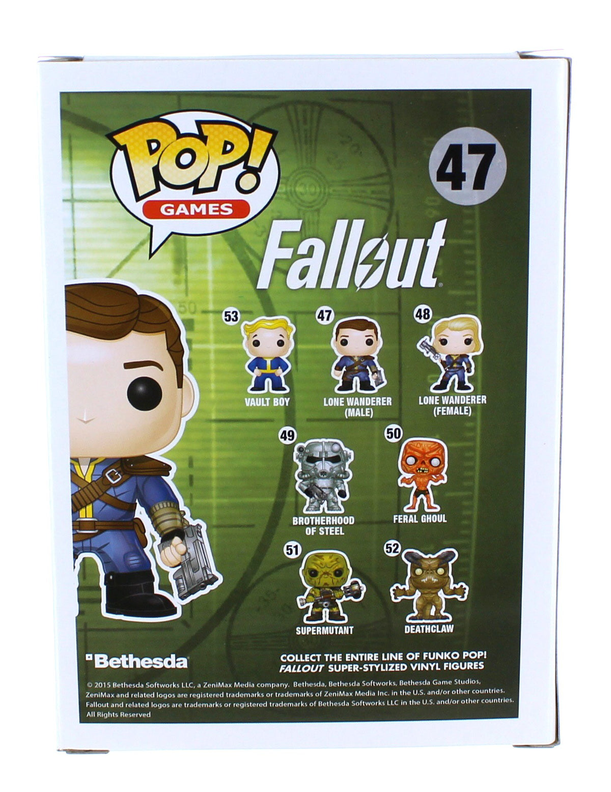 Funko POP Games: Fallout - Lone Wanderer Male Action Figure