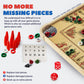 Carrom Board Equipment Set - Includes 44 Playing Pieces, Instruction Manual and Carrying Case - Extra Accessories for Board Games for Adults