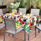 4 Pack Hawaiian Luau Tablecloths - 86.6”x51.2” Disposable Plastic Tropical Palm Leaf Tablecloths for Hawaiian Party Decorations, Jungle Safari Theme