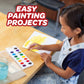 Crayola Watercolor Mixing Set with Taklon Paint Brush, 8 Paint Colors