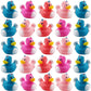 Mini Unicorn Rubber Duckies (Pack of 24) Assorted 2 Inch Duckies, Squirt Bath Tub Toy for Kids, Squeezable and Squirtable, Great for Birthday Party's