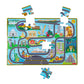Melissa & Doug Race Around the World Floor Puzzle 48-Piece