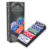 Elbow Room Games 100-Piece Poker Chip Set with Tray - Casino Style Plastic Chips for Texas Hold'em, Blackjack & Home Game Nights