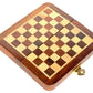 Stonkraft Collectible Folding Wooden Chess Set with Magnetic Crafted Pieces, 7" X 7"