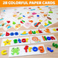 BEESTECH Alphabet ABC Learning Educational Toys for 3 4 5 Years Old Boys Girls, Wooden Puzzle Flash Cards Preschool Activity Letter Matching Games
