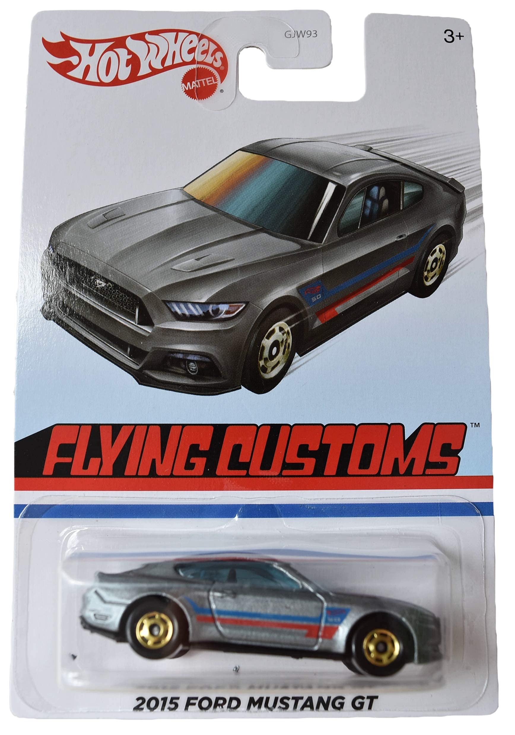 Hot Wheels 2015 Ford Mustang GT, [Silver] Flying Customs