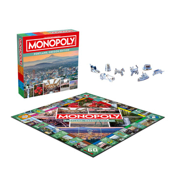 Monopoly Board Game - Portland, OR Edition: 2-6 Players Family Board Games for Kids and Adults, Board Games for Kids 8 and Up, Great for Game Night