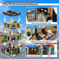 AsmrCap City Police Station Building Set for Boys, Police Station Toy with Police Car, Four-Floor Police Station with Office, Interrogation Room