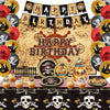 Heidaman 120Pcs Pirate Party Decorations?Pirate Birthday Decorations,Pirate Themed Party Decorations,Set Include?Balloons,Backdrop,Banner, Cake