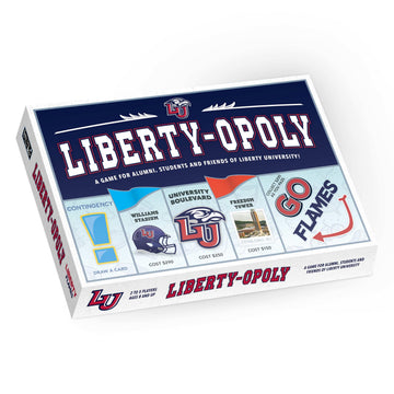 Late for The Sky Liberty-Opoly - Liberty University Family Board Game, Opoly-Style, Ages 8+, 2-6 Players, Alumni and Student Gift