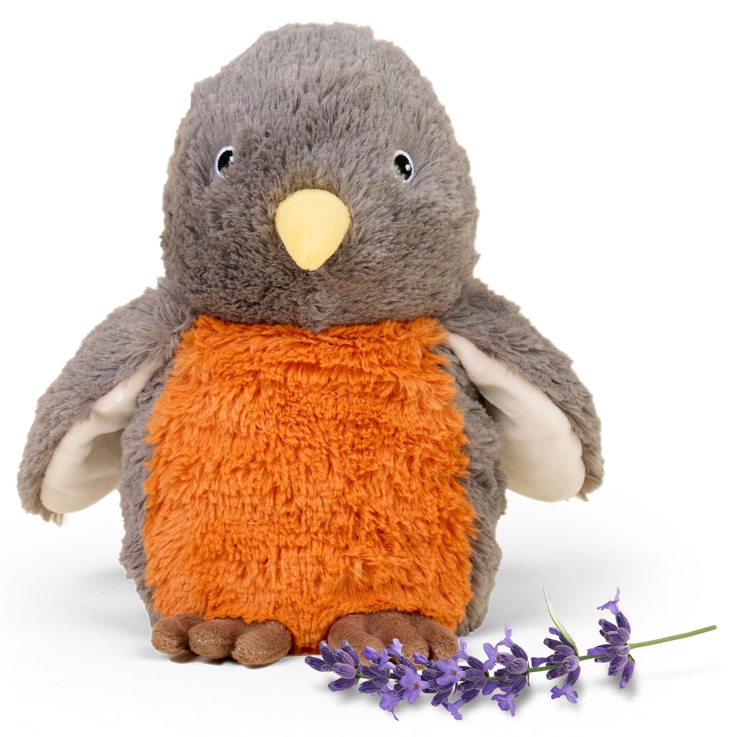 warmies Microwavable & Weighted Stuffed Animals, American Robin - Heated Stuffed Animal Plushie for Warmth & Comfort - Cute Soft Plush Toys for Adults