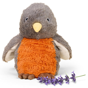 warmies Microwavable & Weighted Stuffed Animals, American Robin - Heated Stuffed Animal Plushie for Warmth & Comfort - Cute Soft Plush Toys for Adults
