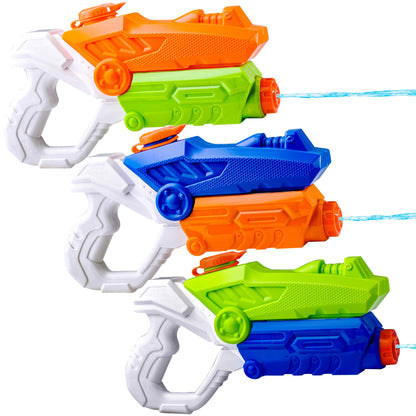 JOYIN 3 Pack Kids Water Guns Super Water Pistol Blaster Toy Water Soaker Squirt Guns for Kids Summer Swimming Pool Beach Sand Outdoor Water Activity